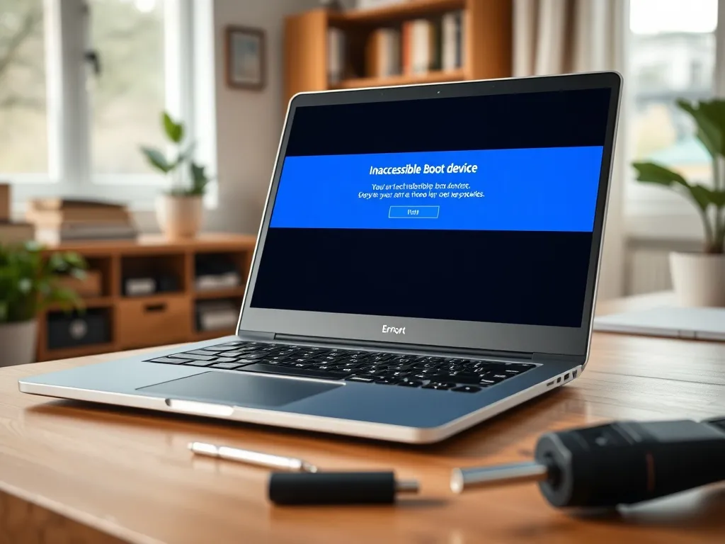 Jak naprawić błąd inaccessible boot device w Windows 10?